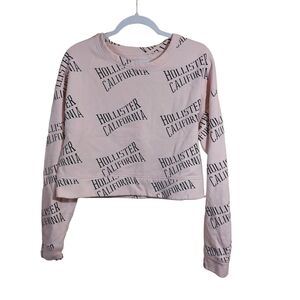 HOLLISTER LADIES LONG SLEEVE CREW NECK SWEATSHIRT- S